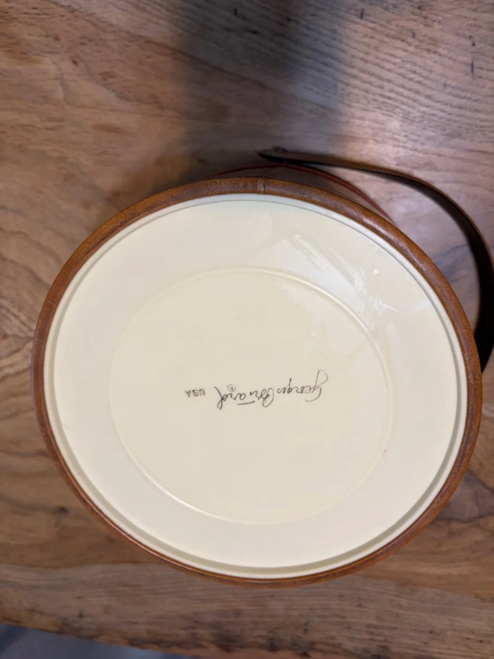 Vintage Georges Briard Faux Leather Ice Bucket – Mid-Century Barware 🍸🧊